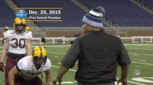 The Gophers' first practice at Ford Field