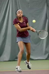 Jessika Mozia won in three sets at No. 3.