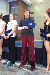 Senior Christie Clarke was selected as Minnesota's Sportsmanship Award Honoree