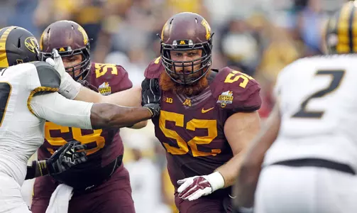Offensive lineman Zac Epping will participate in Minnesota's upcoming pro day.