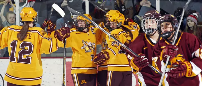The Gophers are the three-time defending WCHA FINAL FACE-OFF champions.