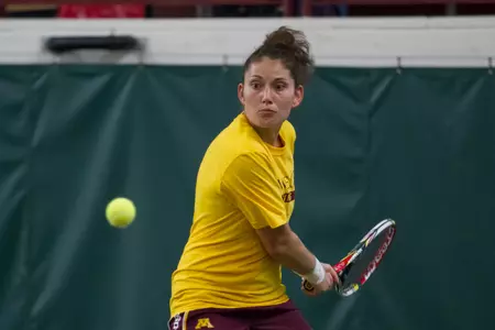 Tereza Brichacova clinched the Minnesota win with a victory at No. 1 singles.