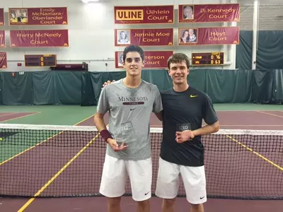 Felix Corwin and Matic Spec both reached the Big Ten Indoor Championships' singles final.