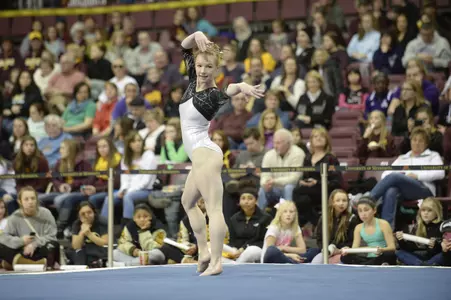 Mable earned three event titles on the evening and her tenth consecutive all-around crown.