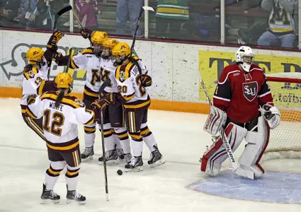 The Gophers host a WCHA First Round series Feb. 27 through March 1.