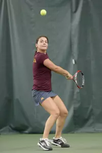 Maja Vujic earned a 6-0, 6-1 win at No. 4 singles Friday.