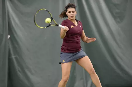 Aria Lambert improved to 13-3 with a win at No. 5 singles.