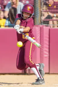 Danielle Parlich hit a two-run single in the seventh.