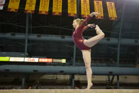 Lindsay Mable currently holds the top spot in the nation in the all-around.