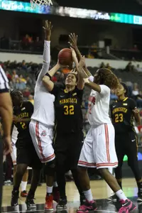 Amanda Zahui B. earned a spot on the Big Ten All-Tournament Team.