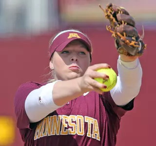 Sara Groenewegen leads the Big Ten with 285 strikeouts in 2015.