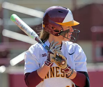 Taylor LeMay hit a two-run home run in the first game.