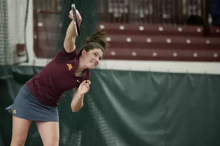 Tereza Brichacova clinched Minnesota's win with a singles triumph at No. 1.