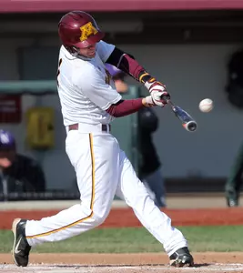 Tony Skjefte hit one of Minnesota's four home runs Friday.
