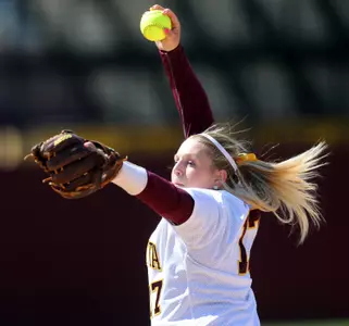Sara Groenewegen has 28 wins in the circle and 12 home runs at the plate.