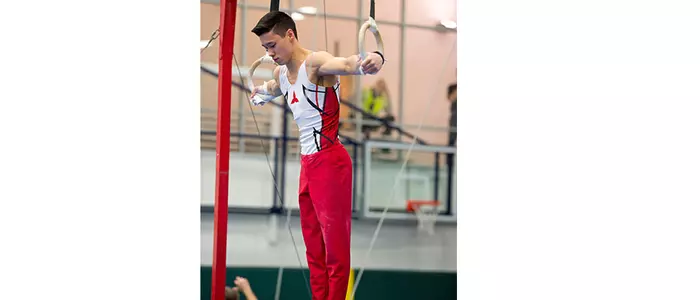 Incoming Freshman, Justin Karstadt at the 2015 Canada Winter Games