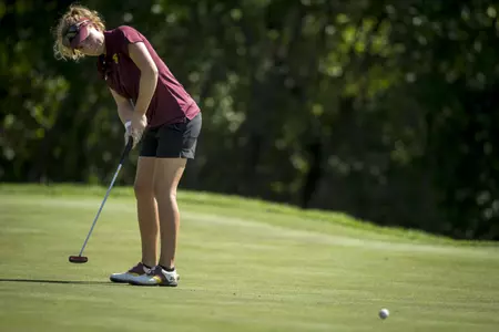 Junior Emie Peronnin finished last week's tournament with a two-under-par 70.