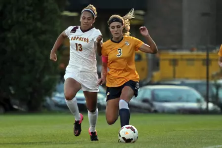Redshirt senior Taylor Stainbrook had two shots in the 2-1 victory over Marquette on Friday