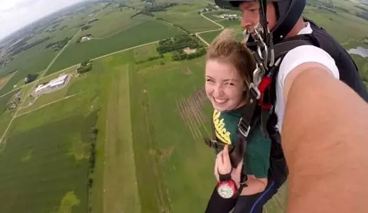 Sophomore Hannah Hitchcock went skydiving this summer