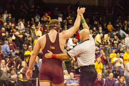 Michael Kroells was one of four Gophers to place at the 2016 Southern Scuffle