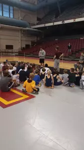 David Thorn leads youth clinic