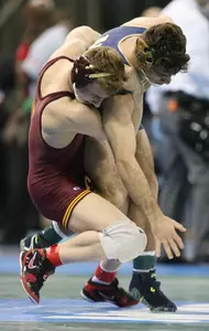 Tommy Thorn and teammate Nick Wanzek both picked up their first career NCAA tournament victories on Thursday