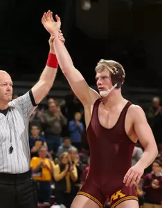 Brett Pfarr looks to return to the Big Ten finals this year. Pfarr finished runner-up at 184 pounds last season and is seeded second at 197 this weekend.