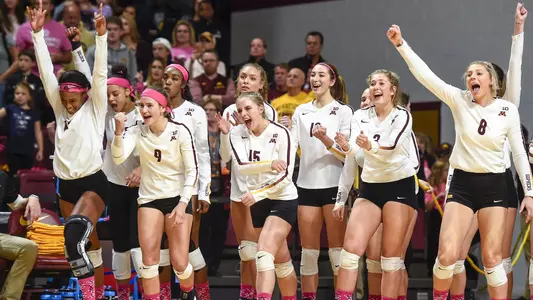 Volleyball Team Huddle