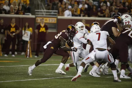 Jonathan Femi-Cole (28)
NCAA Football: Fresno State v Minnesota
©2018 Bruce Kluckhohn
#612-929-6010
bruce@brucekphoto.com