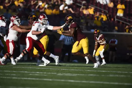 Football vs MIAMI (OH) at TCF Bank Stadium, Sept. 15, 2018.  (Photo/Craig Lassig)