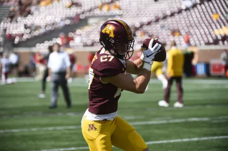 Football vs MIAMI (OH) at TCF Bank Stadium, Sept. 15, 2018.  (Photo/Craig Lassig)