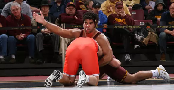 Gable Steveson celebrates victory