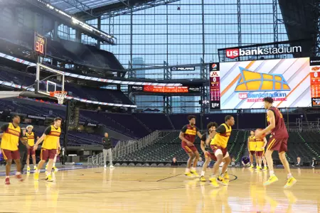 U.S Bank Stadium practice