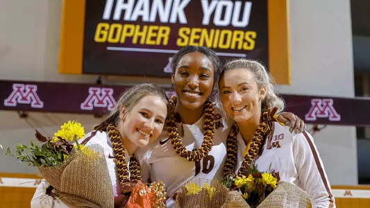 2018 Seniors: Sophie Beckley, Kayla Buford, Sam Seliger-Swenson