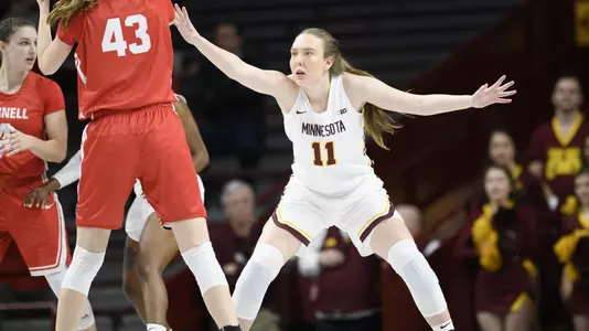 2018 - University of Minnesota Gopher Women Basketball host Cornell