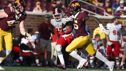 Football vs MIAMI (OH) at TCF Bank Stadium, Sept. 15, 2018. (Photo/Craig Lassig)