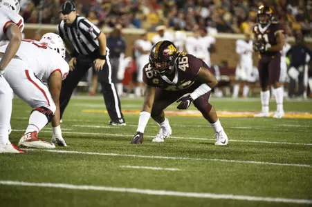 Gopher football vs Fresno State at TCF Bank Stadium, Sept. 4, 2018.  (Photo/Craig Lassig)