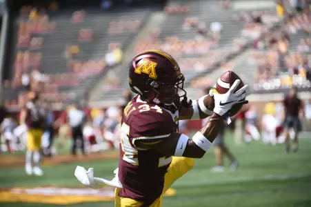 Football vs MIAMI (OH) at TCF Bank Stadium, Sept. 15, 2018. (Photo/Craig Lassig)
