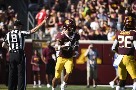 Football vs MIAMI (OH) at TCF Bank Stadium, Sept. 15, 2018. (Photo/Craig Lassig)