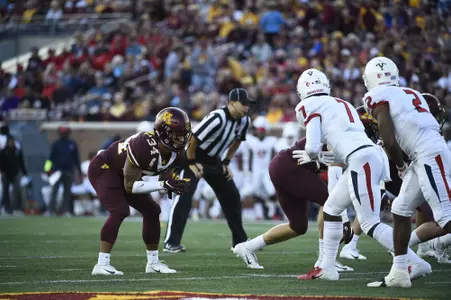 Gopher football vs Fresno State at TCF Bank Stadium, Sept. 4, 2018. (Photo/Craig Lassig)