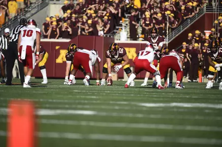 Football vs MIAMI (OH) at TCF Bank Stadium, Sept. 15, 2018.  (Photo/Craig Lassig)