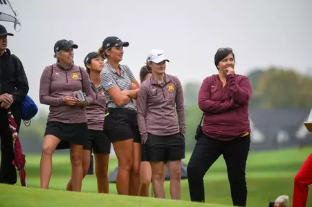 The women's ANNIKA Intercollegiate Golf Tournament at the Royal Golf Club in Lake Elmo MN, Sept. 18, 2018. (Photo/Craig Lassig)