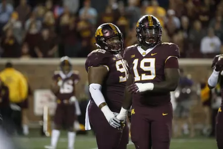 O.J. Smith (99)
NCAA Football: Fresno State v Minnesota
©2018 Bruce Kluckhohn
#612-929-6010
bruce@brucekphoto.com