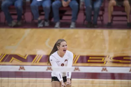 2016 - University of Minnesota Gopher Volleyball hosts Northwestern
 -- Copyright Christopher Mitchell / SportShotPhoto.com