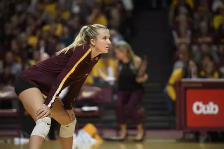 2018 - University of Minnesota Volleyball hosts Penn State
-- Copyright Christopher Mitchell / SportShotPhoto.com