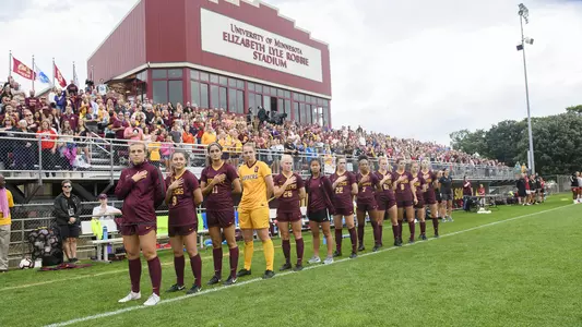 2018 - University of Minnesota Gopher Soccer hosts #1 Stanford
-- Copyright Christopher Mitchell / SportShotPhoto.com