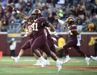 Gopher football vs Fresno State at TCF Bank Stadium, Sept. 4, 2018. (Photo/Craig Lassig)