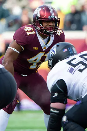Minnesota Gophers linebacker Thomas Barber (41)