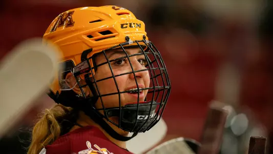 Emily Oden (21)NCAA Hockey: Colgate v Minnesota
