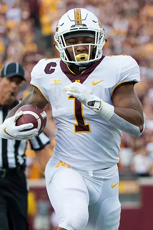 Minnesota Gophers running back Rodney Smith (1)
